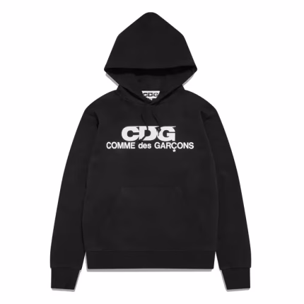 Comme des Garcons CDG Logo Hoodie Black